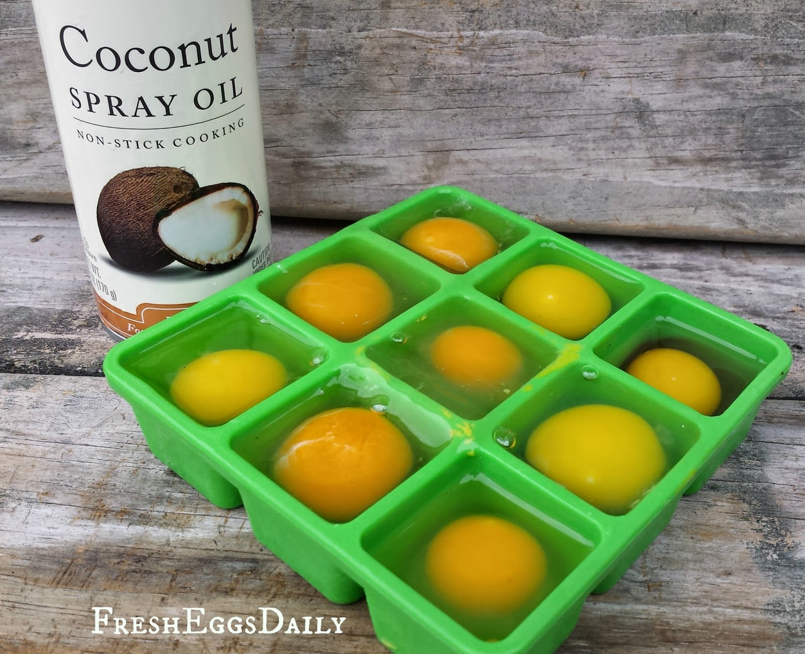 coconut oil and freezing eggs