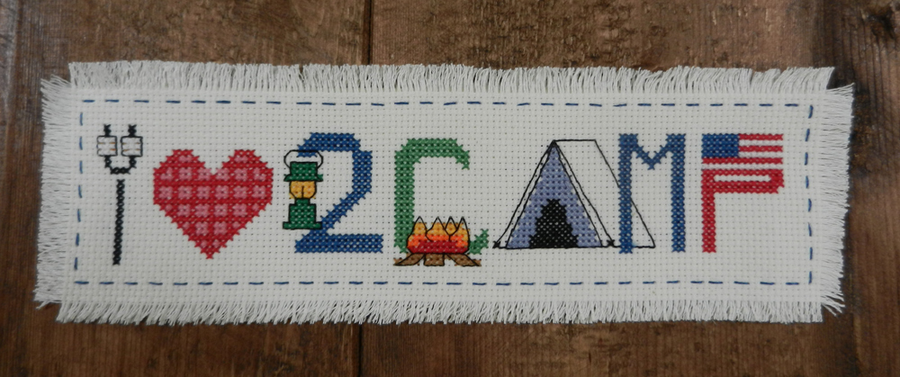 How to make a cross stitch bookmark