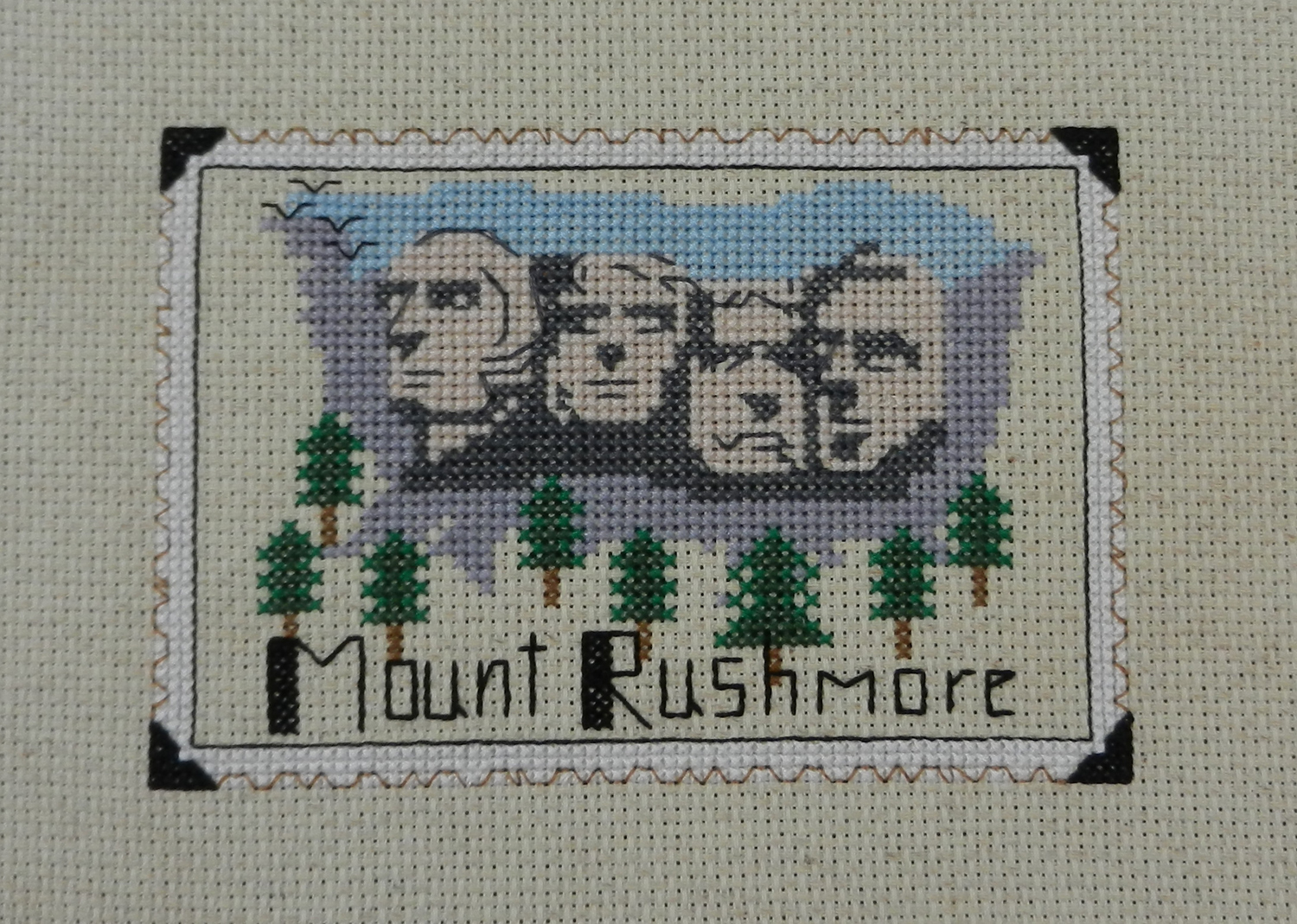 mt rushmore picture perfect cross stitch pattern