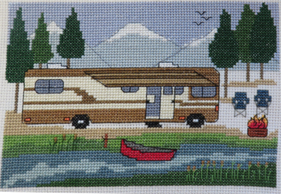 Class A – Camping by the River – New Camping Cross Stitch Pattern Available!
