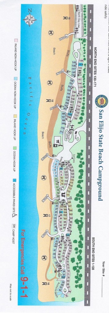 San Elijo Camp Map - The Camp Site - Your Camping Resource