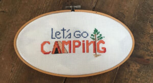 Let's Go Camping Cross Stitch Pattern