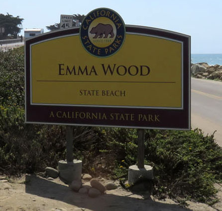 Emma Wood Campsite Sign
