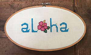 Aloha Cross Stitch Pattern