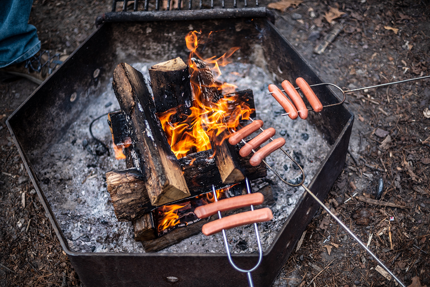 hot dogs over the fire copy - The Camp Site - Your Camping Resource