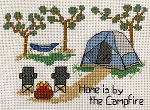 Tent Camping Cross Stitch